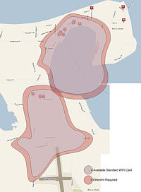 current Beaver Island wireless coverage area
